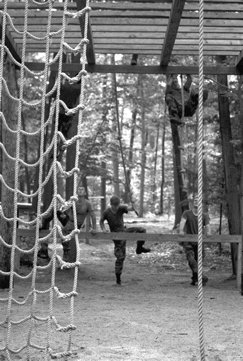 Members Of The10th Mountain Division Light Infantry Climb A Rope To A