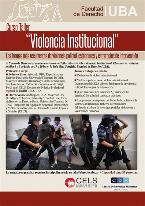 Taller Violencia Institucional Las Formas M S Recurrentes De