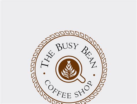 The Busy Bean Coffee Shop - Logo Design by Dhaval Maru on Dribbble