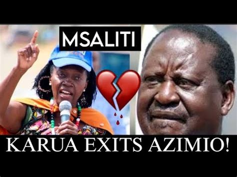 Msaliti Kot Reacts After Martha Karua Did This To Raila Youtube