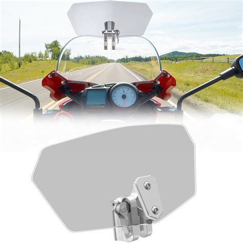 Universal Motorcycle Windshield Extension Adjustable Clip On Windshield