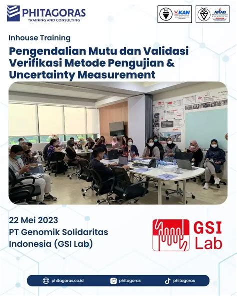 Inhouse Training Pengendalian Mutu Dan Validasi Verifikasi Metode