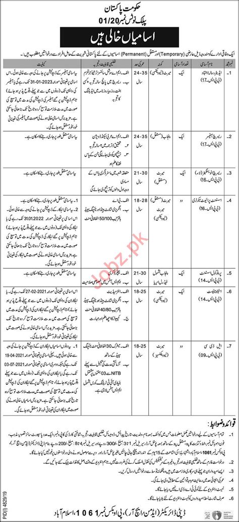 Federal Government Organization Jobs 2020 For Islamabad 2024 Job