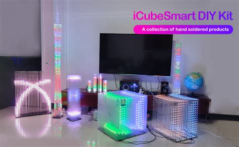 Amazon Icubesmart Mini D Led Cube Diy Electronics Kit Soldering