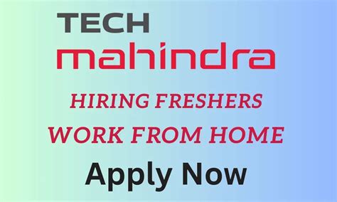 Tech Mahindra Hiring Fresher For Work From Home Apply Now Code Of Web