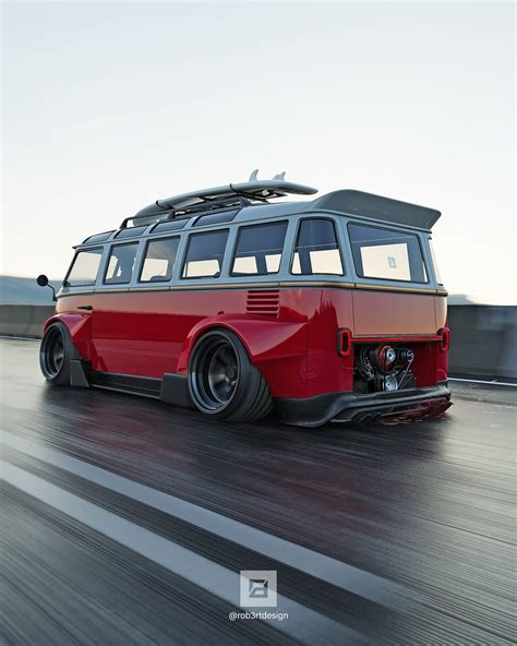 Ultra Widebody Volkswagen Bus Volkswide Looks Like A Porsche Racing