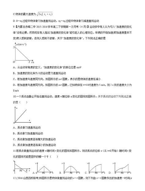 高考物理模拟题练习 专题17 其它运动图象（原卷版） 教习网试卷下载