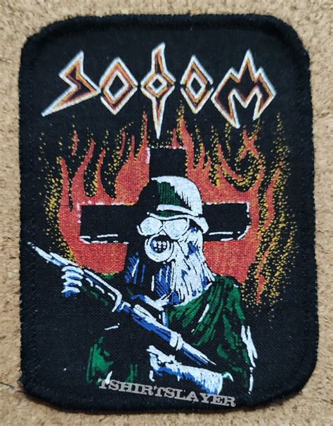 Sodom Patch Persecution Mania Tshirtslayer Tshirt And Battlejacket