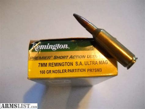 ARMSLIST - For Sale: 7mm Short Action Ultra Mag Ammo - Remington