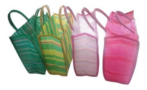 Bolsa D Mandado Malla Plastico Reusable Pz Mayoreo Env O Gratis