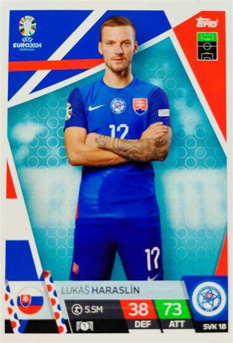 EURO 2024 TOPPS MATCH ATTAX SVK 18 LUKAS HARASLIN SŁOWACJA 1708