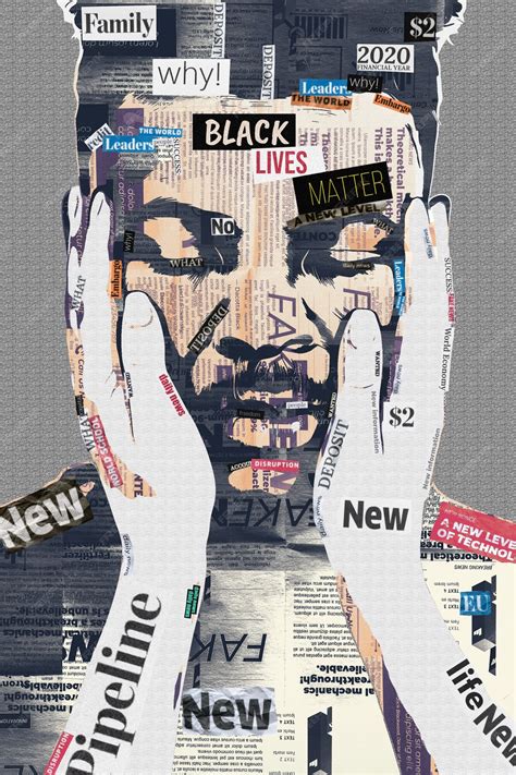 Free Photo Composition With Newspaper Collage