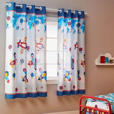 Cortina Quarto Infantil Menino Estampada Para Var O De Mt