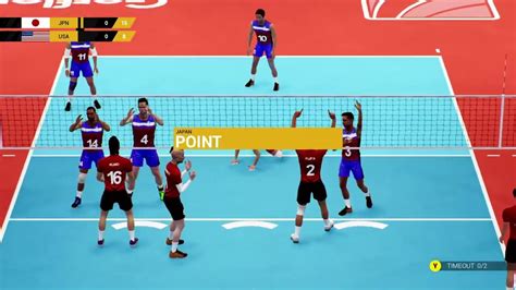 Spike VolleyBall Gameplay 1080 60fps Japan VS USA World Champions