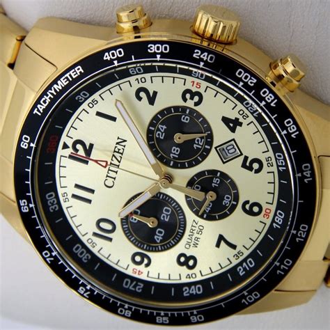 Citizen Chronograph Gold Tone No Reserve Price Catawiki