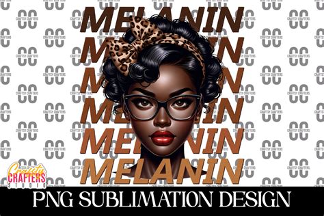 Black Woman Messy Bun Sublimation Png Graphic By Craftsycraftersstudio