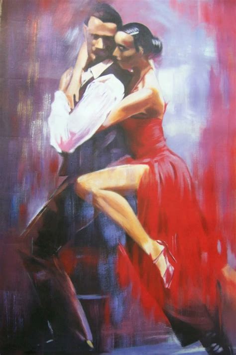 100handmade Hand Flamenco Salsa Dancers 36x24 Oil Paintingnot A Print