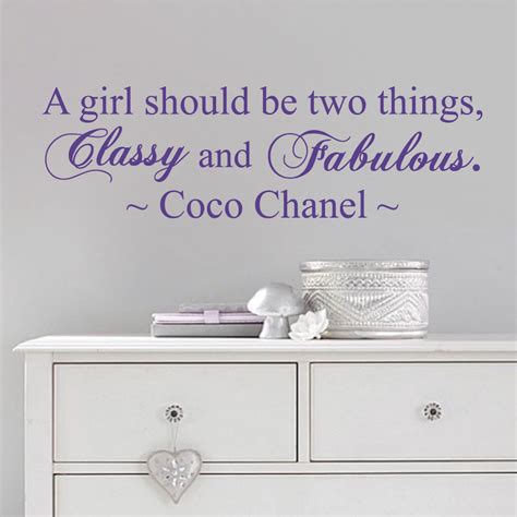 Coco Chanel Wall Quote Decal From Trendy Wall Designs