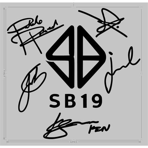 Sb Logo With Signatures Decal Vinyl Sticker Shopee Philippines