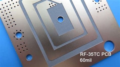 Taconic RF 35TC High Frequency PCB 60mil 1 524mm With Immersion Gold