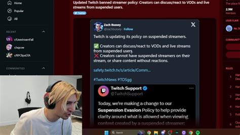 Xqc Reacts To Twitch Allowing Creators To Reacts To Other Banned