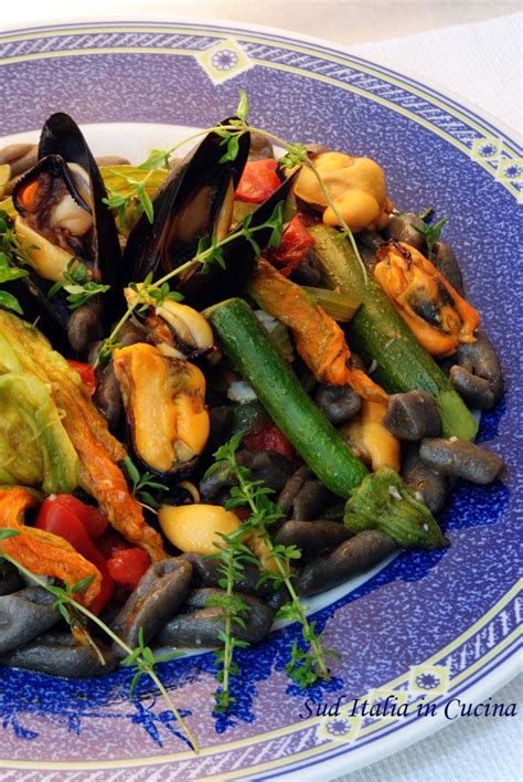 Gnocchetti Di Grano Arso Con Cozze E Talli Sud Italia In Cucina