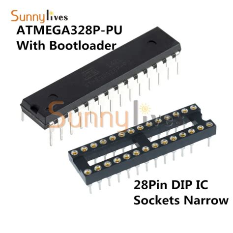 ATMEGA328P PU WITH ARDUINO UNO Bootloader ATMEL DIP28 DIP SOCKET