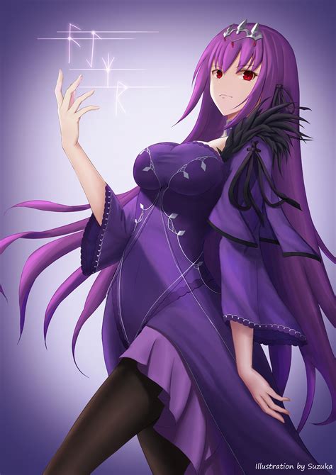 Anime Anime Girls Fate Series Fate Grand Order Long Hair Purple Hair