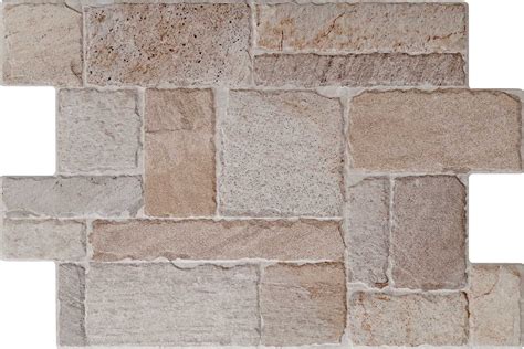 Carrelage antidérapant R12 effet pierre FORK STONEWORK 44X66 1 04