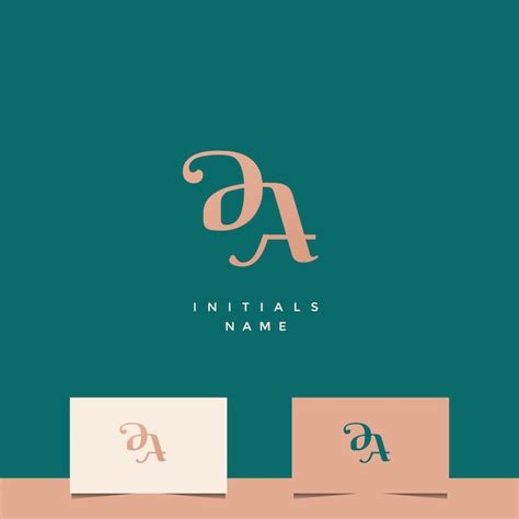 Premium Vector Initial Da Monogram Logo Design