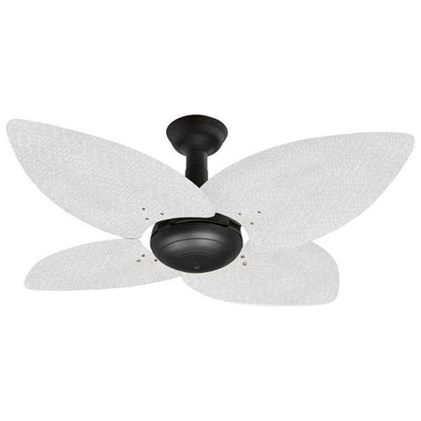 Ventilador de Teto Office Jet Aspen Venti Delta Preto 4Pás Rattan