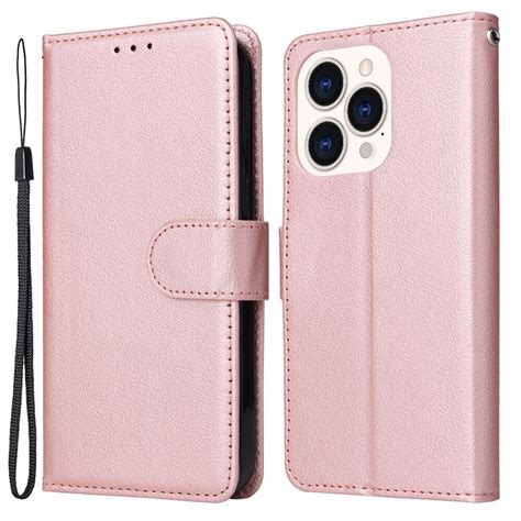 Skalo Iphone Plus Flip Cover M Pung I Pu L Der Rosa Guld Elgiganten