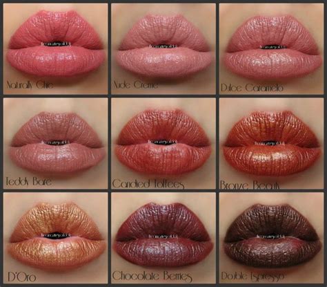 Milani Color Statement Lipstick Swatches Row 1 Naturally Chic Nude