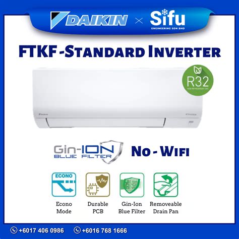 Daikin Ftkf Series Wall Mounted Air Conditioner Inverter R32 Non