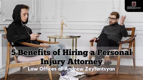 PPT 5 Benefits Of Hiring A Personal Injury Attorney PowerPoint