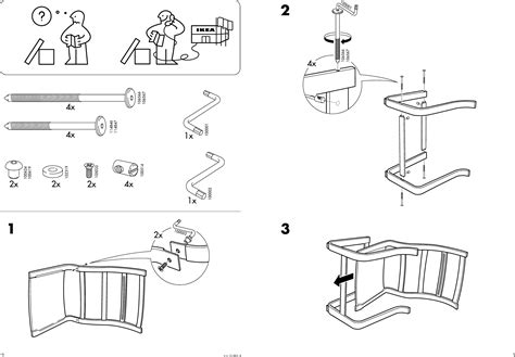 Ikea Poang Chair Frame Assembly Instruction