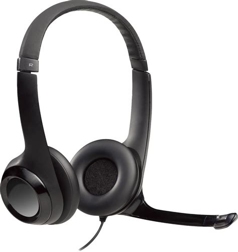 Logitech H390 Wired Usb On Ear Stereo Headphones Black 981 000014 Best Buy