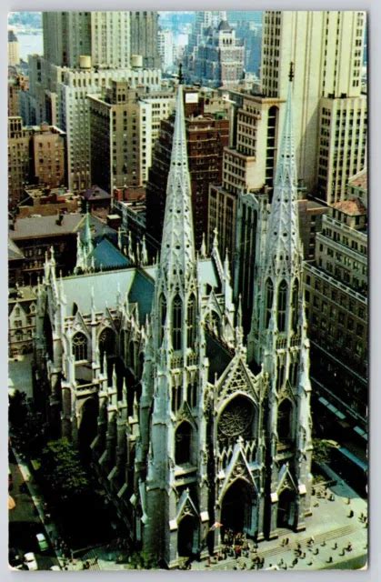 Carte Postale Vintage Cath Drale Saint Patrick De New York Glise