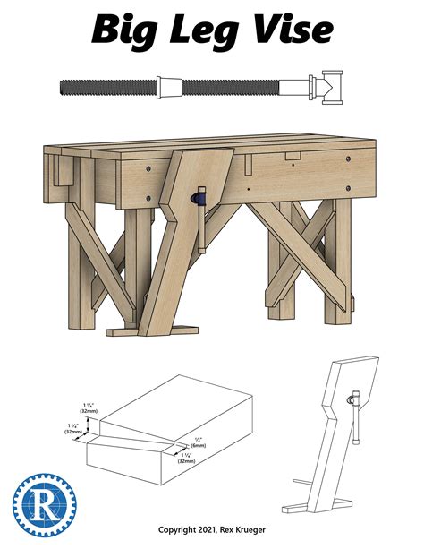 Joiners Bench Leg Vise —