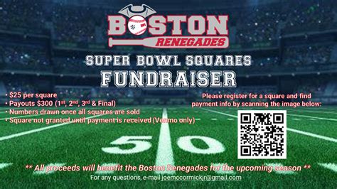 Support the Renegades and buy Superbowl Squares - 2023 - The Boston ...