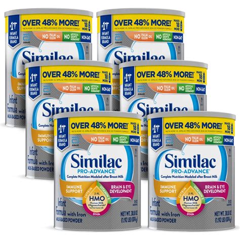 Buy Similac Pro Advance Infant Formula With Iron 6 Count With 2 Fl