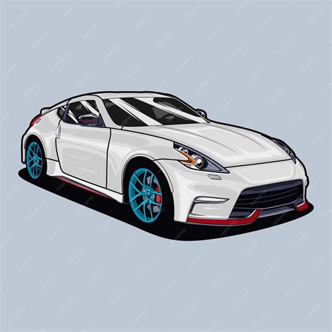 Premium Vector Perspective View Car Vector Illustration For