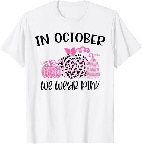 October Breast Cancer Awareness Month Pumpkin Halloween T