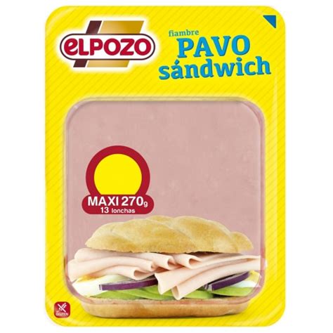 Fiambre De Pechuga De Pavo Para S Ndwich En Lonchas El Pozo Sin Gluten