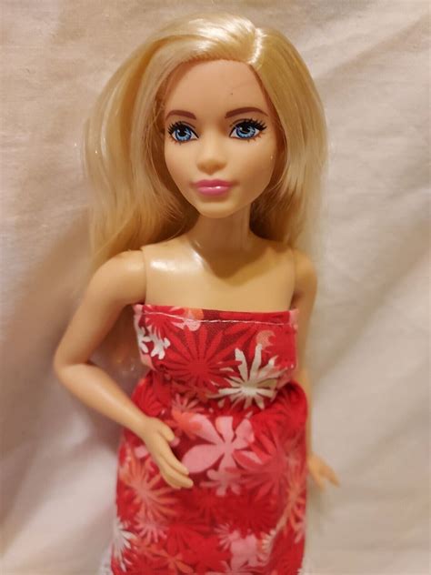 Barbie Fashionistas Curvy Doll Chambray Chic With Sundress 2015 Dmf24 Ebay