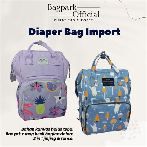 Jual Tas Bayi Multifungsi Tas Mama Dan Baby Diapers Bag Perawatan Tas