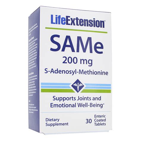 Same S Adenosyl Methionine 200mg 30 Tablets Spectrum Supplements