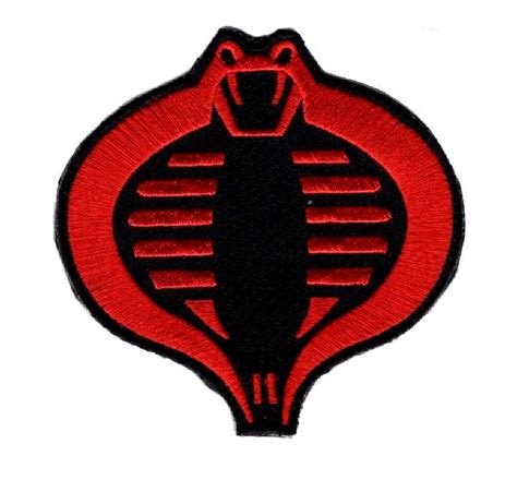 Gi Joe Cobra Patch Embroidered Hook Miltacusa