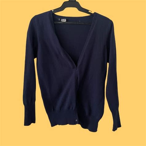 Sm Woman Navy Blue Sweater Womens Fashion Coats Jackets And