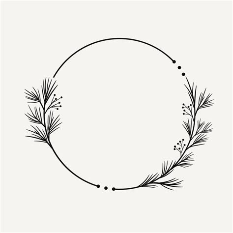 Premium Vector Frame Of Spruce Branches Vector Illustration